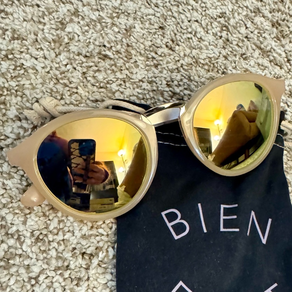 Madewell Pink Sunglasses with Reflective Lenses